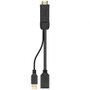 Aisens Conversor Activo HDMI 2.0 a DisplayPort V1.2 con USB, 4K@60Hz, Negro